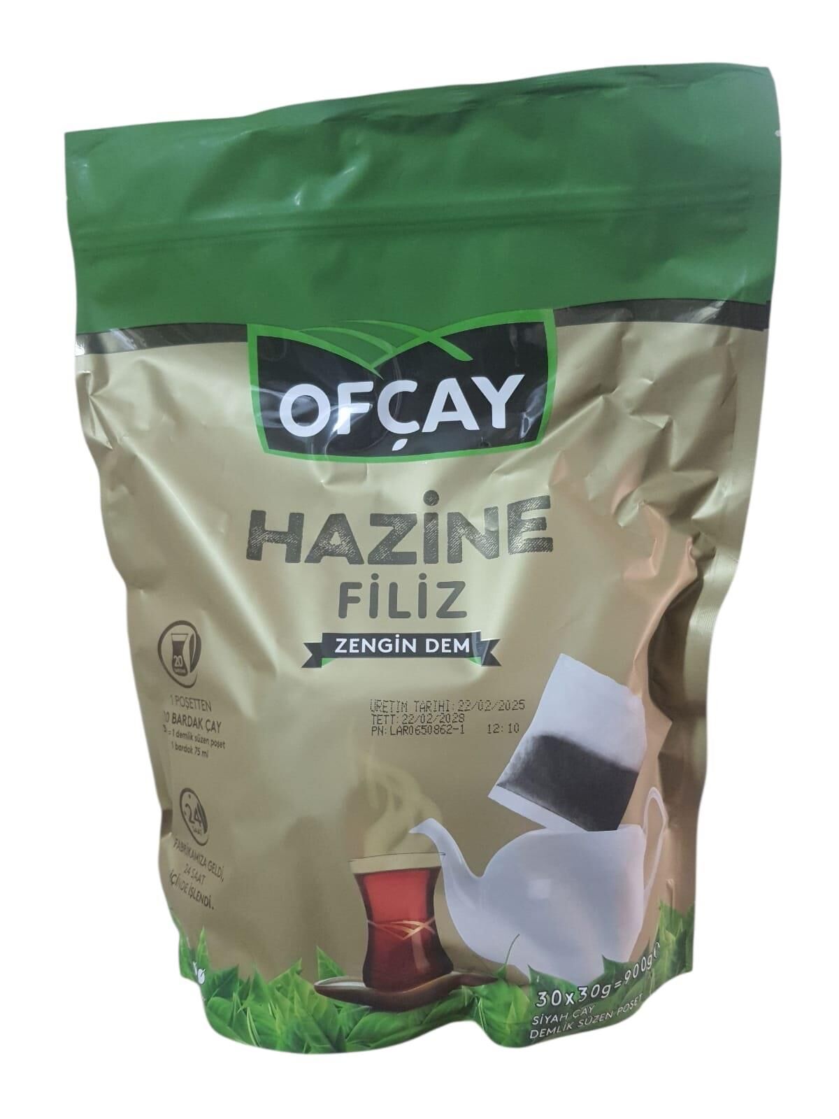 OFÇAY HAZINE FİLİZ ZENGİN DEM 30*30 G. DEMLIK POSET