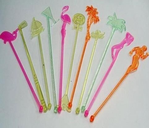 KOKTEYL KARISTIRICI UZUN (20 - 25 CM) PK : 50 LI (PAKETLER TEK RENKTİR)
