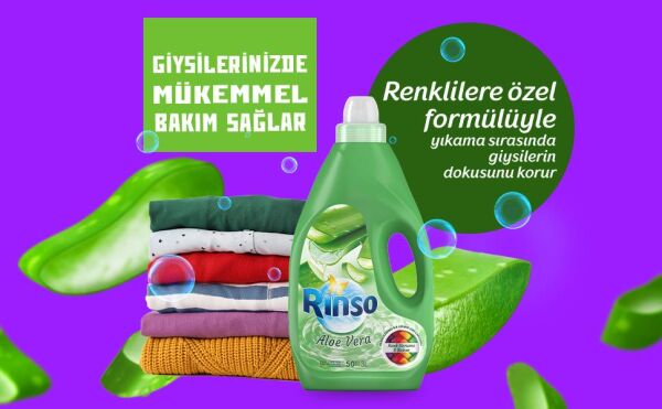 RİNSO 3 L YESIL RENKLILER IÇIN ALOE VERA