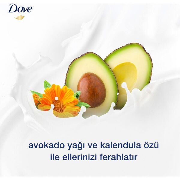 DOVE 450 ML AVAKADO YAĞI VE KALENDULA ÖZÜ NEMLENDİRİCİ SIVI SABUN