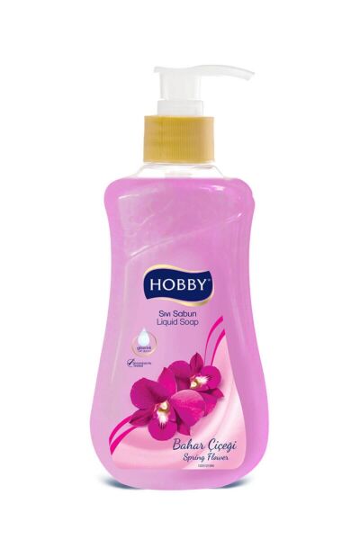 HOBBY SIVI SABUN GLİSERİNLİ 400 ML. BAHAR ÇIÇEGI PEMBE