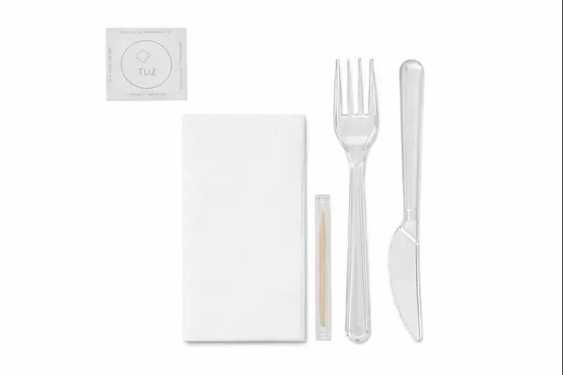 ÇATAL - BIÇAK SET 5 LI LÜKS 500 AD (LÜKS ÇATAL - BIÇAK -TUZ- PEÇETE- KÜRDAN )