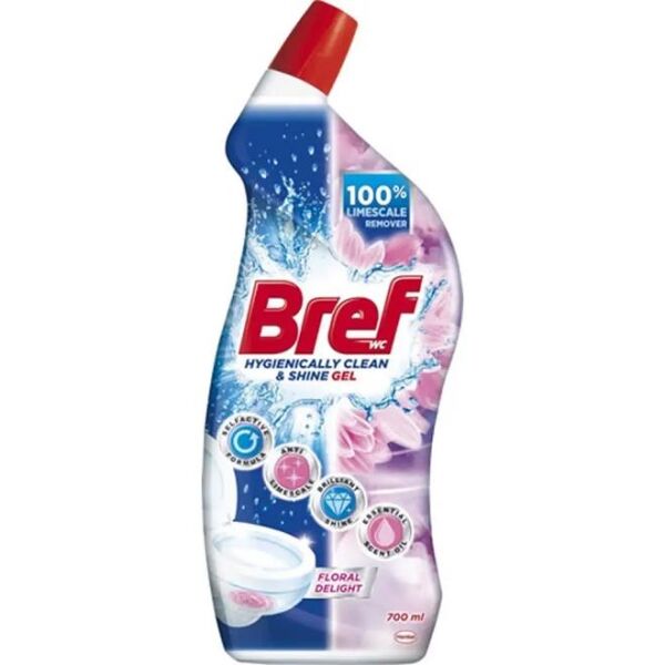 BREF FLOWER HİJYENİK TUVALET TEMİZLEYİCİ JEL 700 ML WC TEMİZLEYİCİ