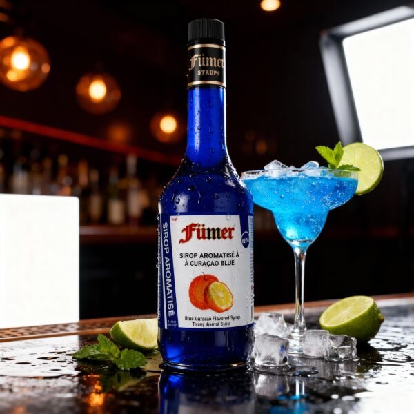 FÜMER TURUNÇ AROMALI KOKTEYL SURUBU 700 ML ( BLUE CURAÇAO )