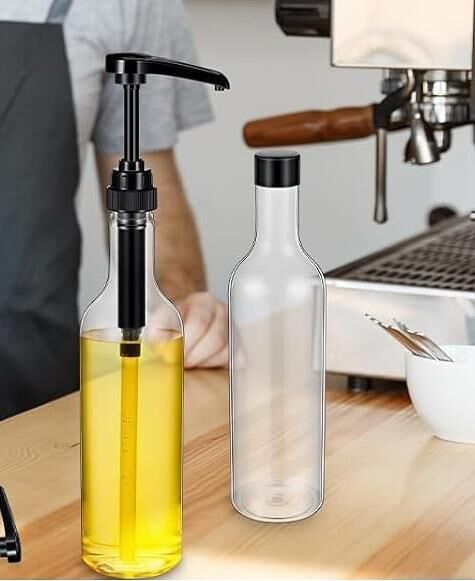 SELANİKLİ ŞURUP POMPA PET ŞİŞE UYUMLU SİYAH 28 KAPAK 5 ML POMPALAMA