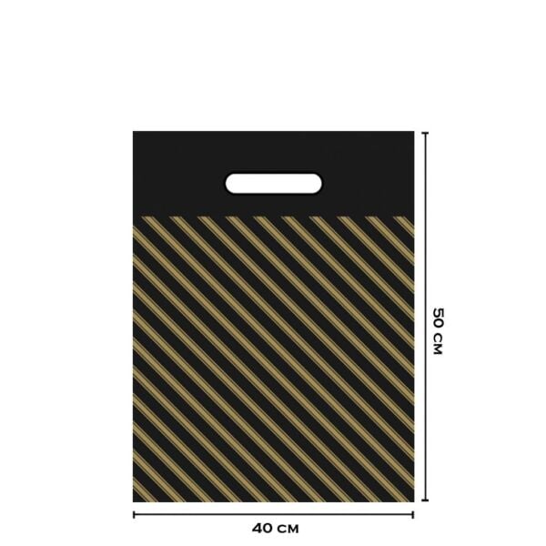 4 no 40*50 SIYAH 50 LI PK TAKVİYELİ POŞET