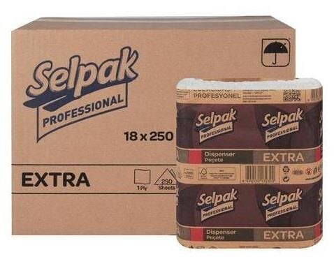 SELPAK EXTRA DISPENSER PEÇETE KOLI 18 PK 250 LI