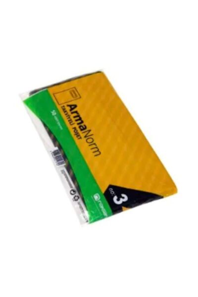 3 no 33*45 SIYAH 50 LI PK TAKVİYELİ POŞET