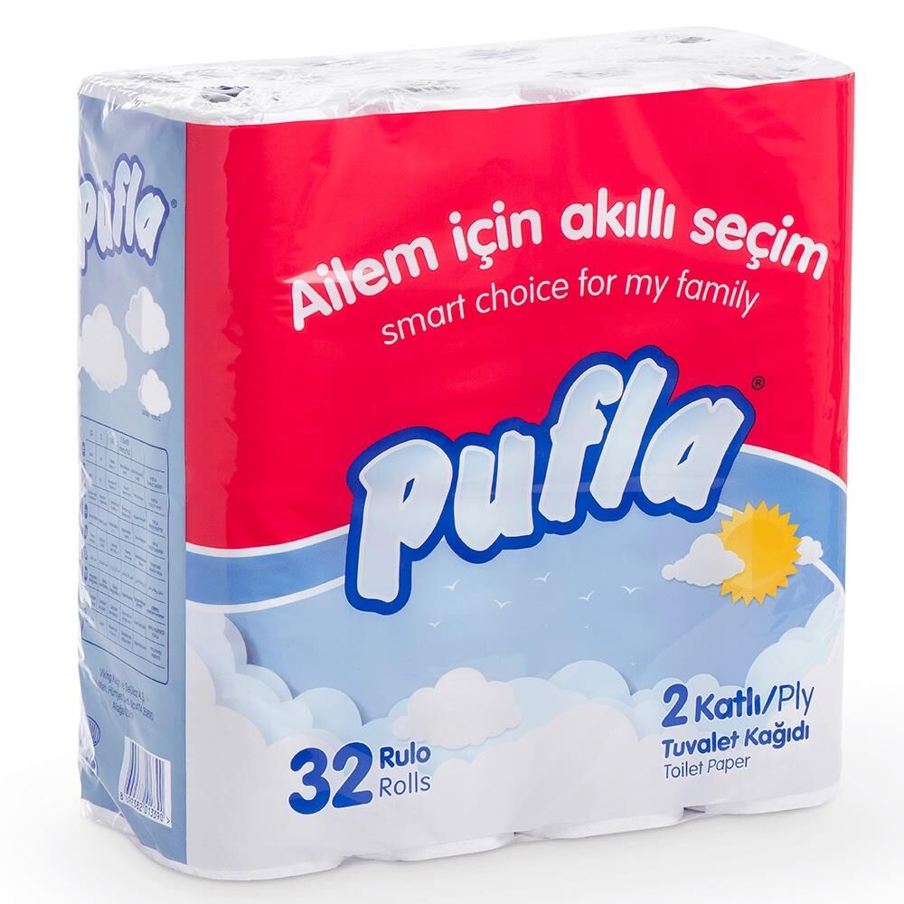 PUFLA 32 Lİ EKONOMİK TUVALET KAĞIDI 2 KATLI