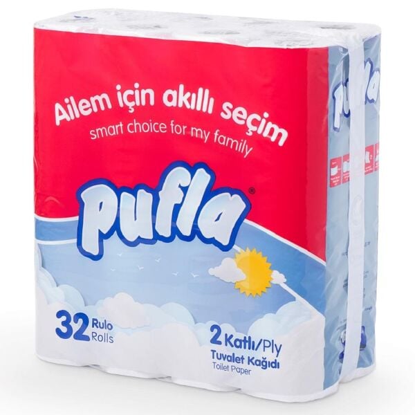 PUFLA 32 Lİ EKONOMİK TUVALET KAĞIDI 2 KATLI
