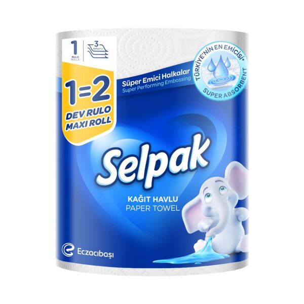 SELPAK DEV RULO KAĞIT HAVLU 1=2