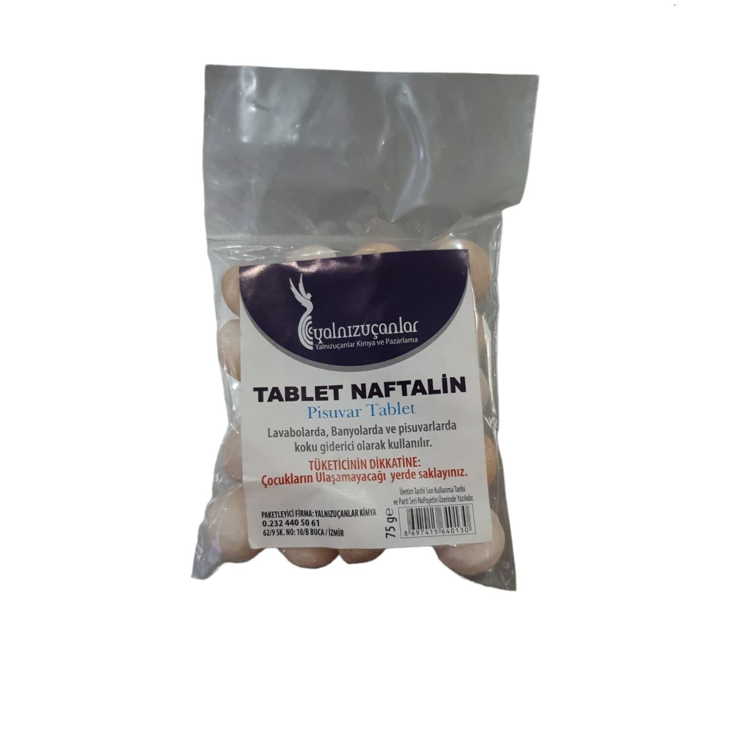 YALNIZUÇANLAR PISUVAR TABLET ( TABLET NAFTALİN) KOKU GIDERICI TABLET BILYE 75 GR