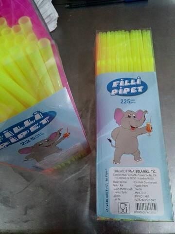 KUTULU FOSFORLU PİPET 24 CM KUTU:225 Lİ DOLPHİN