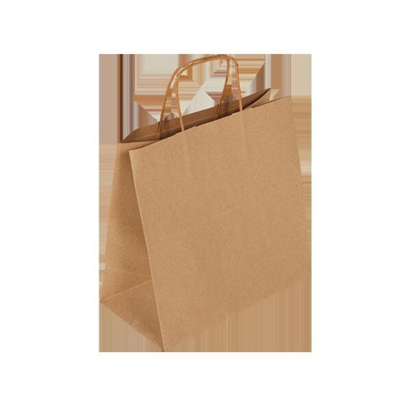 KRAFT 12*25*30 & 35 BASKISIZ KARTON ÇANTA 90 G. BÜKLÜM SAPLI UMUR