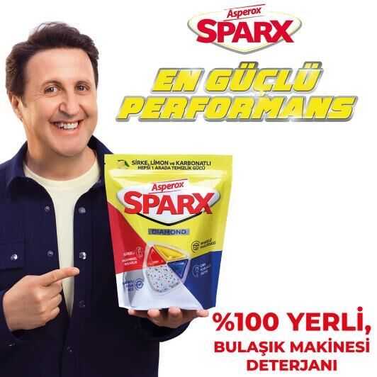 ASPEROX SPARX 30 KAPSÜL DİAMOND BULAŞIK MAKİNESİ TABLET