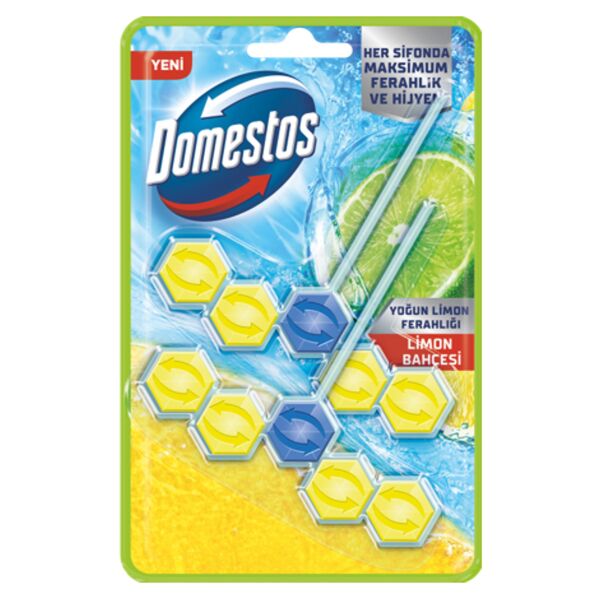 DOMESTOS WC BLOK İKİLİ LİMON BAHÇESİ 2*50 G.