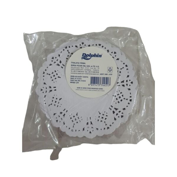 DOLE 12,5 CM PK:500 LÜ KAĞIT DANTEL DOLPHİN