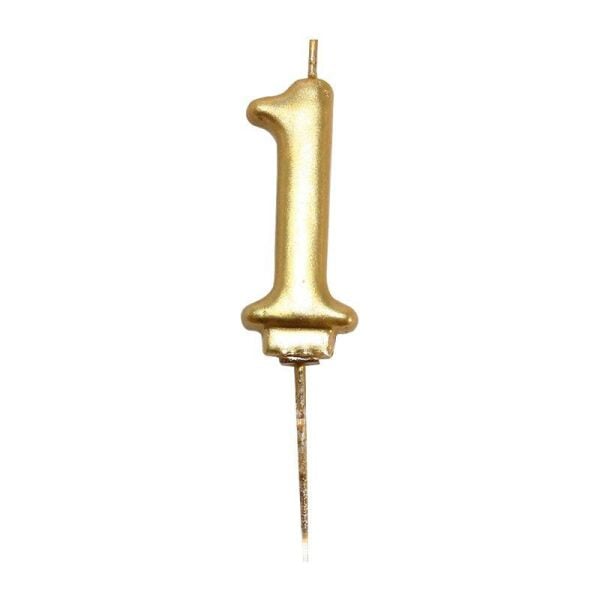 MUMAY RAKAMLI MUM 1 NO ALTIN METALIK 6,5 CM