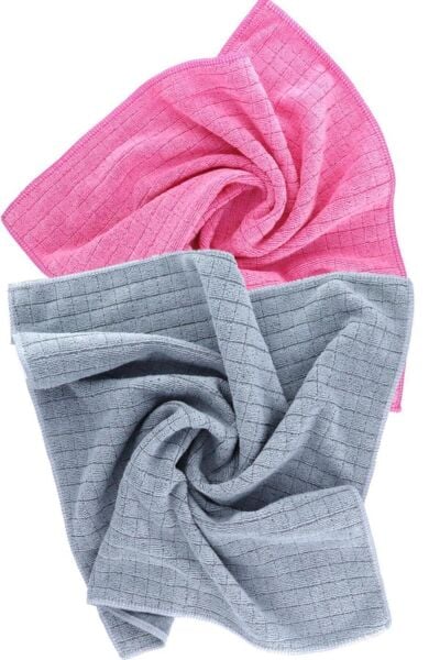 SİLVER HOME 40*40 CM KARELİ KURULAMA MICROFIBER BEZ 55 G. 320 G./Msqr OVERLOK