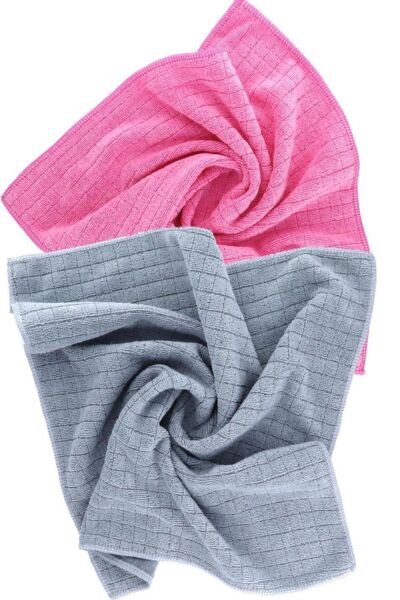 SİLVER HOME 40*40 CM KARELİ KURULAMA MICROFIBER BEZ 55 G. 320 G./Msqr OVERLOK