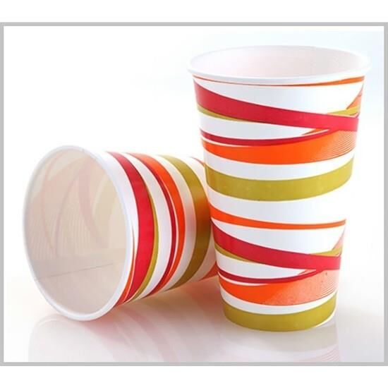 KARTON BARDAK 12 OZ ÇIZGILI PK:40 LI 6,2 G. 190+18 KAĞIT GRAMAJ BENCUP