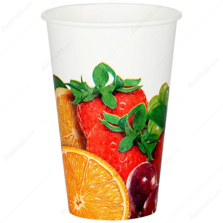 KARTON BARDAK 12 OZ MEYVELİ PK:40 LI 6,2 G. 190+18 KAĞIT GRAMAJ BENCUP