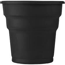 PARTI BARDAK PLASTIK SİYAH PK 25 LI