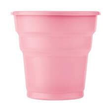 PARTI BARDAK PLASTIK PEMBE PK 25 LI
