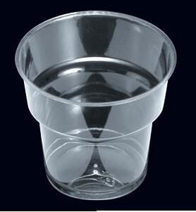 KRİSTAL ŞEFFAF PLASTİK BARDAK 180 CC PK:25 LI