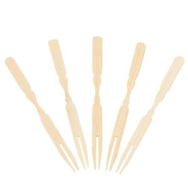 DOLPHİN BAMBU CİPS ÇATALI 9 CM 100 LÜ PAKET