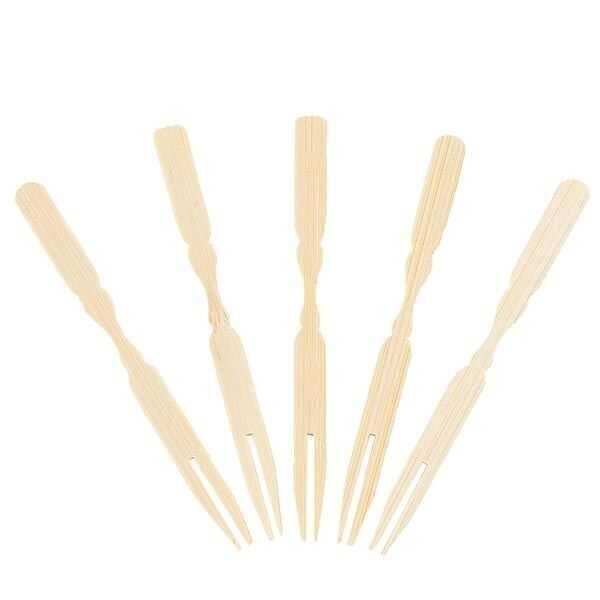 DOLPHİN BAMBU CİPS ÇATALI 9 CM 100 LÜ PAKET