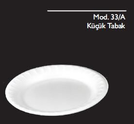 MOD 33/A 100 LÜ PK ÇAP : 18 CM KÜÇÜK KÖPÜK TABAK ERZE