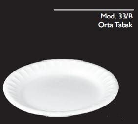MOD 33/B 100 LÜ PK ÇAP : 20 CM ORTA BOY KÖPÜK TABAK ERZE