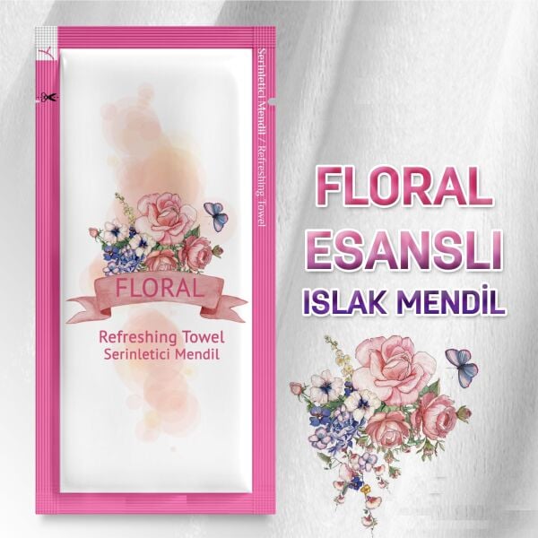 SELANİKLİ ISLAK MENDIL 5*10 500'LÜ PK FLORAL