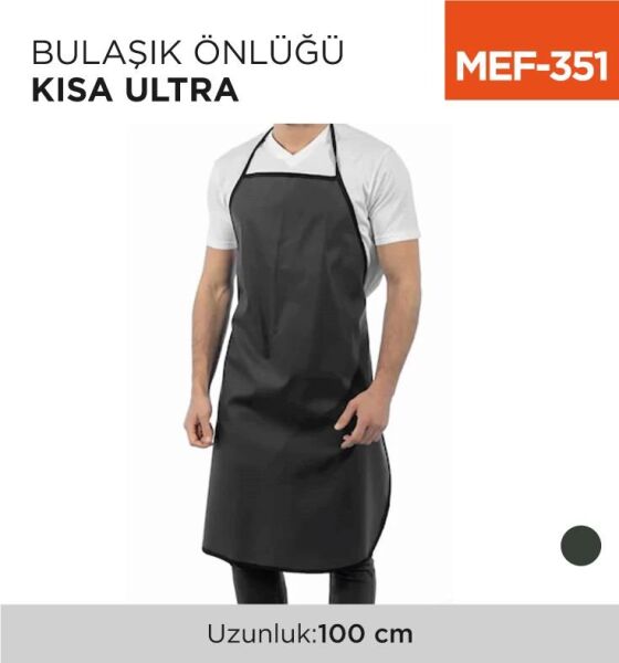 BULAŞIK ÖNLÜĞÜ SİYAH 100 CM ULTRA KISA MEF-351