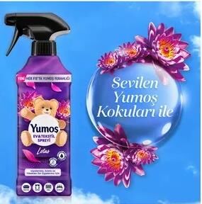 YUMOŞ 450 ML LOTUS MOR ODA SPREY GİYSİ, EV VE YIKAMASI ZOR EŞYALAR İÇİN
