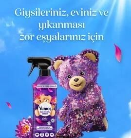 YUMOŞ 450 ML LOTUS MOR ODA SPREY GİYSİ, EV VE YIKAMASI ZOR EŞYALAR İÇİN