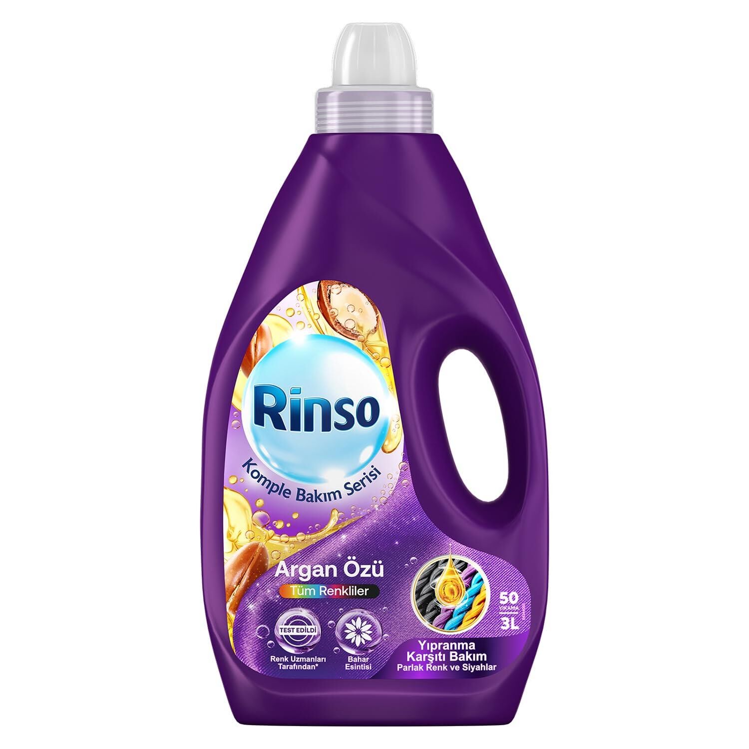 RİNSO 3 L MOR TÜM RENKLİLER İÇİN ARGAN ÖZÜ 50 YIKAMA