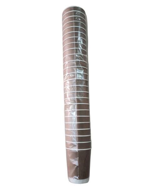 KARTON BARDAK 8 OZ DOUBLE WALL ( ÇİFT KATMANLI) PK: 25 Lİ KRAFT + BEYAZ
