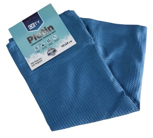MİKROFİBER DEKORATİF CAM BEZİ 40*60 CM BOYUTLARINDA CETY PLATİN % 100 MİKROFİBER %80 POLYESTER % 20
