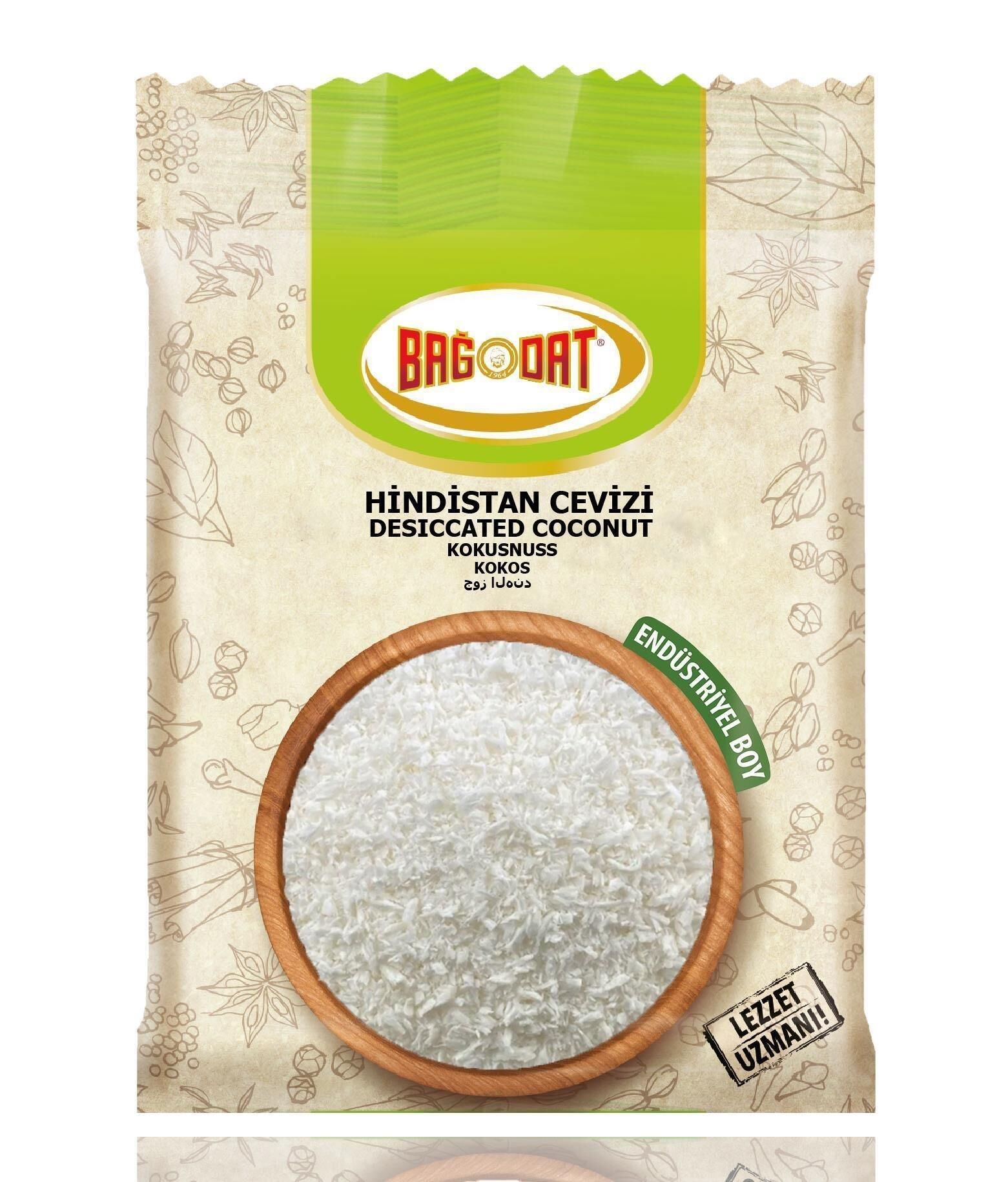 BAĞDAT HİNDİSTAN CEVİZİ RENDE KURU 1 KG YAĞI AZALTILMIŞ
