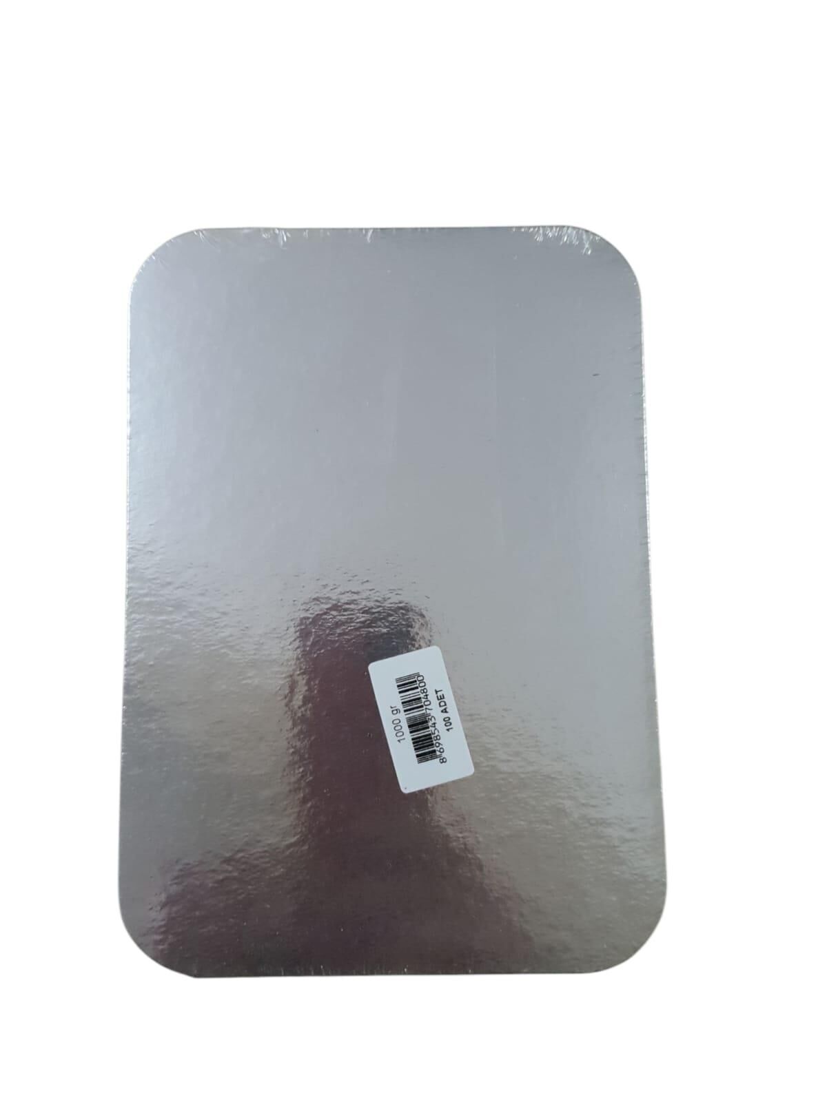 ALÜMINYUM KASE 1000 GR KAPAK 100 LÜ 212*150 MM