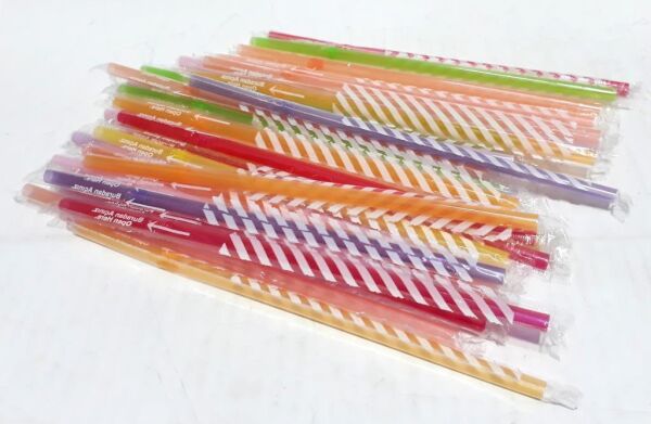 MERT JELATİN SARGILI FROZEN RENKLİ PİPET KALIN KÖRÜKLÜ FOSFORLU 50 Lİ