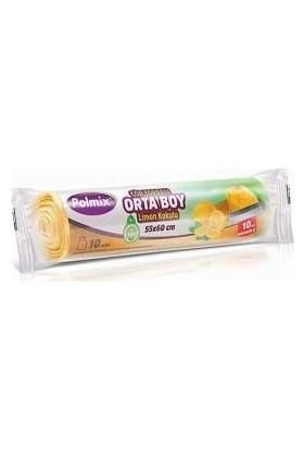 ÇÖP TORBASI ORTA BOY 55*60 CM MAVİ  PK:20 ADET 80 G. 14 MİCRON 40 L. DEİPLAST & YENER